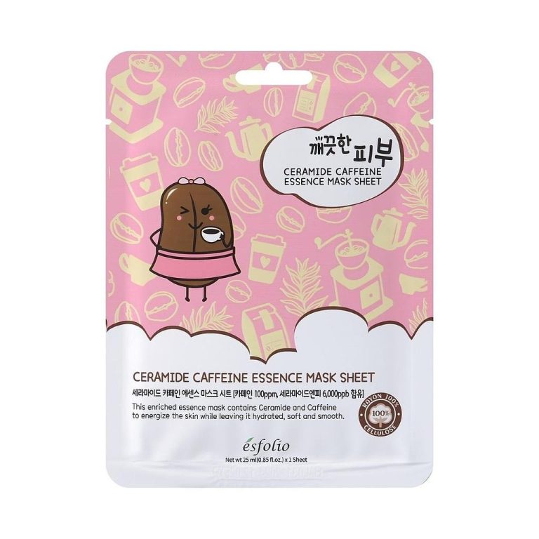 ESFOLIO Pure Skin Ceramide Caffeine-Essence Mask Sheet