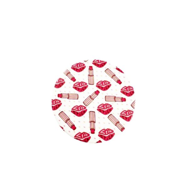 Espejo de cartera diseño labial